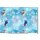 Cotton Jersey Fabric Disney Frozen Olaf and Sven light blue iceflower